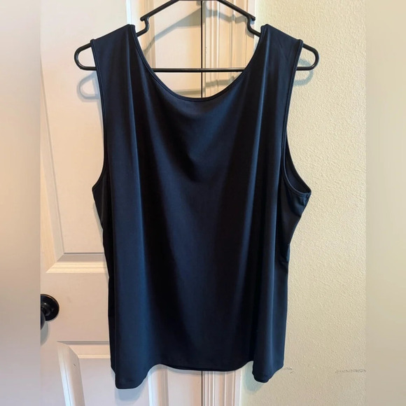 IMAN Women’s Black Sleeveless Top Sz 1XL - Picture 4 of 6